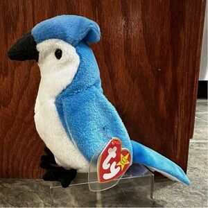 1993 Ty Rare Teenie Beanie Babies Blue Bird Bluebird Plush